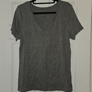 Grey V-Neck Tee